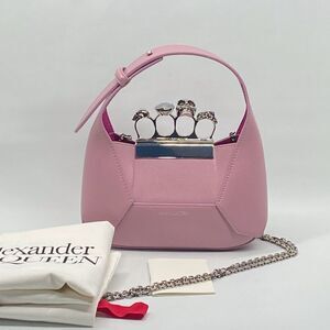Alexander McQueen Skull Jeweled Mini Chain Hobo Bag